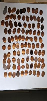 100 Vintage Smashed Elongated Pennies!