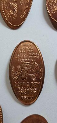 100 Vintage Smashed Elongated Pennies!