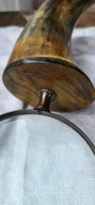Antique Buffalo Horn Magnifying Glass Large