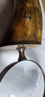 Antique Buffalo Horn Magnifying Glass Large