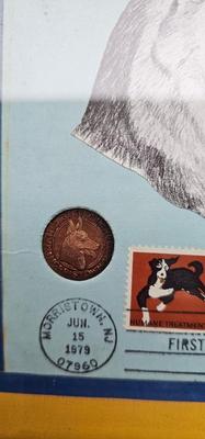 Vintage coin, currency, stamps, Collection! 1970s Morristown Dog