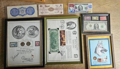 Vintage coin, currency, stamps, Collection! 1970s Morristown Dog