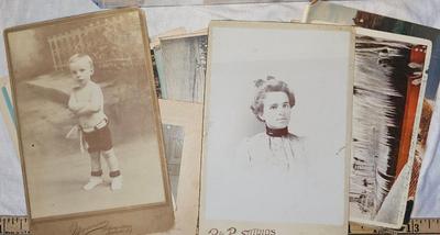 small Box of vintage Postcards and Photos Lot #2