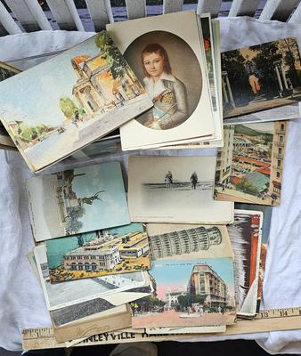 small Box of vintage Postcards and Photos Lot #2