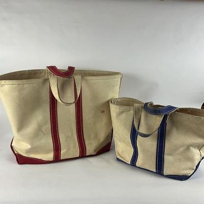 G1093 Lot of Two Canvas LL Bean Bags