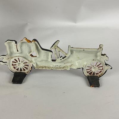 BR1097 Cast Iron Car Door Stop with Round English Wall Clock