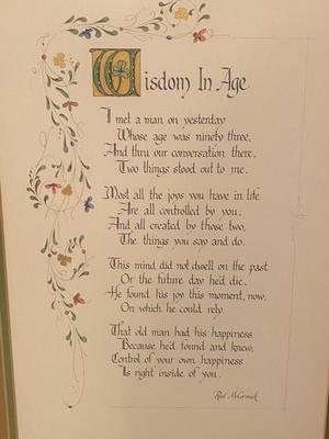 AN IRISH WEDDING BLESSING AND WISDOM IN AGE WALL ART