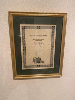 AN IRISH WEDDING BLESSING AND WISDOM IN AGE WALL ART