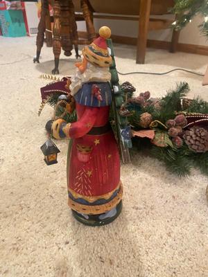 BEAUTIFUL 7-1/2’ PRELIT CHRISTMAS TREE WITH TRIMMINGS AND DECOR