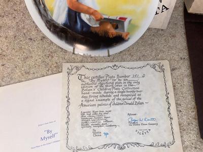 COLLECTORS PLATES WITH CERTIFICATES OF AUTHENTICITY