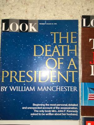 LIFE & LOOK MAGAZINES FROM 1967 on JFK AND GOING TO THE MOON