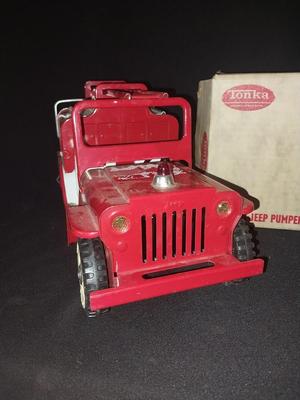 VINTAGE TONKA FIRETRUCK WITH BOX