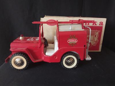 VINTAGE TONKA FIRETRUCK WITH BOX
