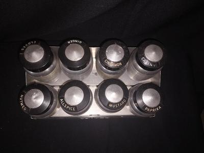RETRO ALUMINUM SPICE RACK