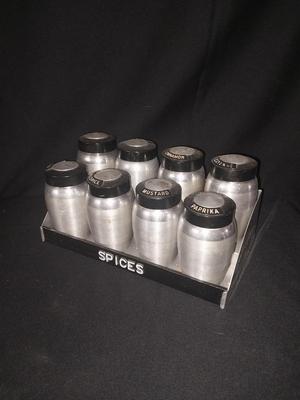 RETRO ALUMINUM SPICE RACK