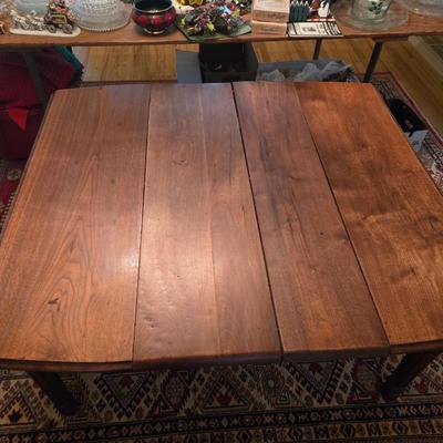 LOT 148D: Antique Drop Leaf Dining Table