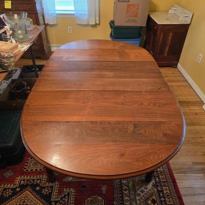 LOT 148D: Antique Drop Leaf Dining Table