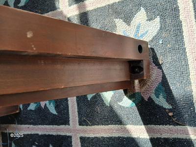 Vintage Kindel Oxford Chippendale full sized bed / Headboard / Footboard with side rails