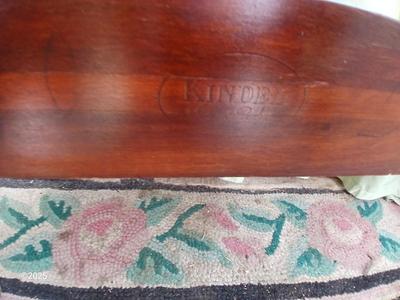 Vintage Kindel Oxford Chippendale full sized bed / Headboard / Footboard with side rails