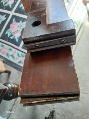 Vintage Kindel Oxford Chippendale full sized bed / Headboard / Footboard with side rails