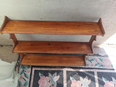 Wooden wall shelf - Wall mount Knick knack shelf