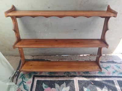 Wooden wall shelf - Wall mount Knick knack shelf