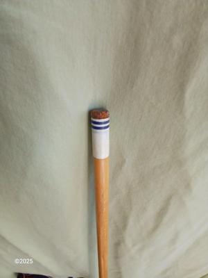 Two vintage pool cues - Sears Roebuck # 40848 48" cue & an older unmarked two-piece cue with case