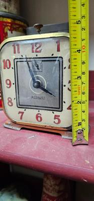 Vintage Orange Medalist Clock