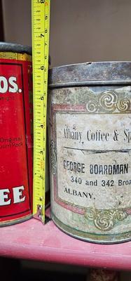 3 vintage Tins. Hills Bros Coffee, Mocha Java, and Cocoa
