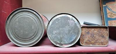 3 vintage Tins. Hills Bros Coffee, Mocha Java, and Cocoa