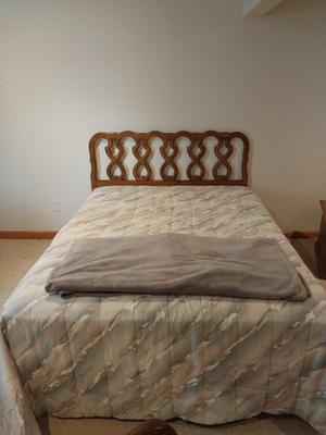 QUEEN BED WITH AMBROSIA ORTHEPEDIC MATRESS