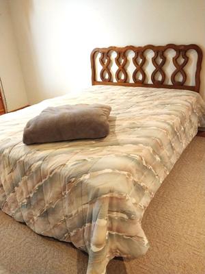 QUEEN BED WITH AMBROSIA ORTHEPEDIC MATRESS