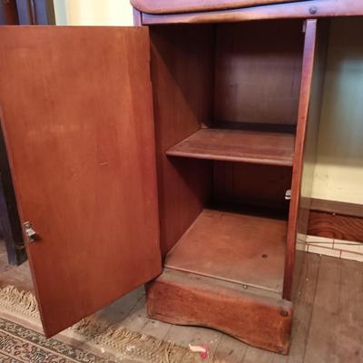 LOT 2: Vintage Maple Wood Desk / Console