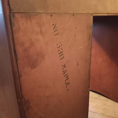 LOT 2: Vintage Maple Wood Desk / Console