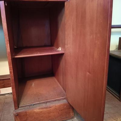 LOT 2: Vintage Maple Wood Desk / Console