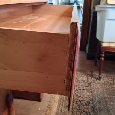 LOT 2: Vintage Maple Wood Desk / Console