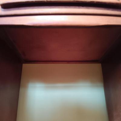 LOT 2: Vintage Maple Wood Desk / Console