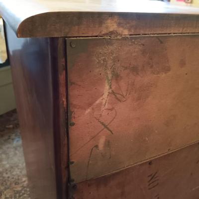 LOT 2: Vintage Maple Wood Desk / Console