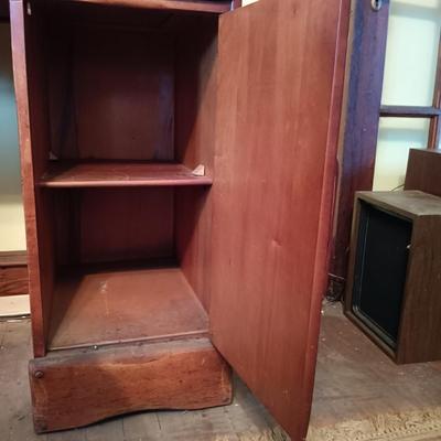 LOT 2: Vintage Maple Wood Desk / Console