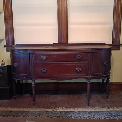 LOT 5: Antique Sideboard Buffet