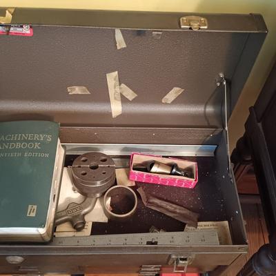 LOT 7: Kennedy 8-Drawer Machinist Tool Chest and 2-Drawer Riser with Tools