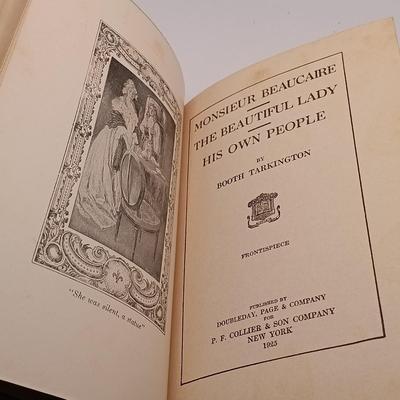 LOT 8: Frontispiece 1925 Booth Tarkington Set of (3) Novels, P.F. Collier & Son