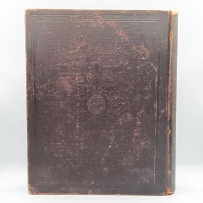 LOT 10: P.F. Collier 1887 History of the World and All Its Great Sensations 2-Volume Set w/ Hammond's 1966 World Atlas