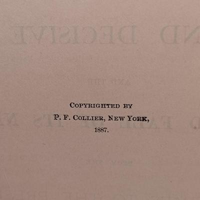 LOT 10: P.F. Collier 1887 History of the World and All Its Great Sensations 2-Volume Set w/ Hammond's 1966 World Atlas