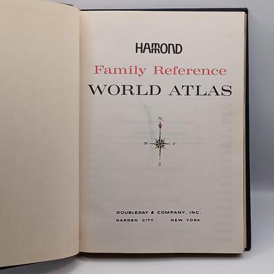 LOT 10: P.F. Collier 1887 History of the World and All Its Great Sensations 2-Volume Set w/ Hammond's 1966 World Atlas