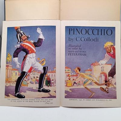 LOT 14: Charl3s Scribner's & Sons 1883 Merry Adventures of Robin hood, 1932 Pinocchio, 1929 Bambi & More