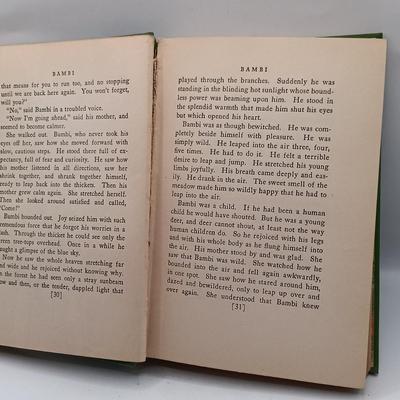 LOT 14: Charl3s Scribner's & Sons 1883 Merry Adventures of Robin hood, 1932 Pinocchio, 1929 Bambi & More