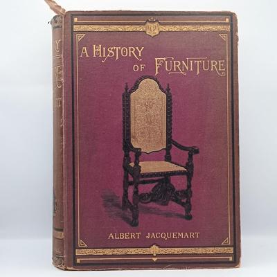 LOT 15: Jacquemart's 1878 A History of Furniture, Wallace Nutting's 1935 The Clock Book & More