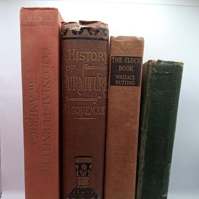 LOT 15: Jacquemart's 1878 A History of Furniture, Wallace Nutting's 1935 The Clock Book & More