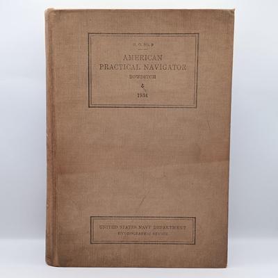 LOT 16: W.M. Welch Scientific Co. Sextant Model 3536, Bowditch's 1934 American Practical Navigator & More